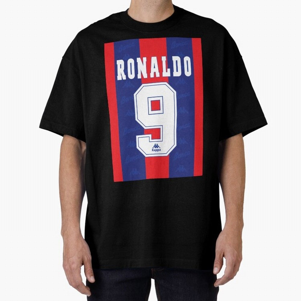 Barcelona Vintage Shirt 1995 Ronaldo 9 Oversized T-Shirt Follow FIFA World Cup 2026 Group Stage Spirit, Centered on Netherlands, Messi, CR7 and Mbappe, Supporter Pride, Iconic Celebrations, Legendary Names and Global Match Day Energy; Made for