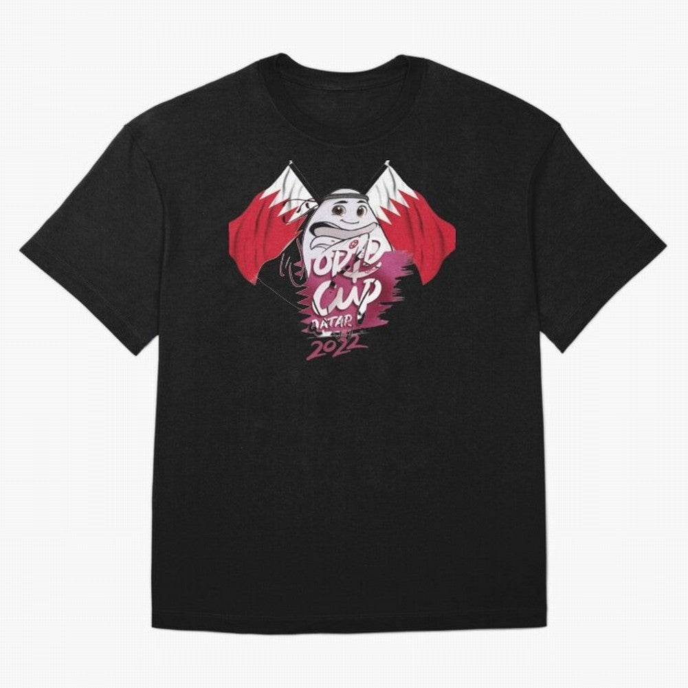 qatar mascot Oversized T-Shirt Experience FIFA World Cup 2026 Group Stage Highlighting Neymar, France Energy, Supporter Pride, Iconic Celebrations, Legendary Names and Global Match Day Energy; Built for Supporters Chasing Trophy Dreams, Final Match