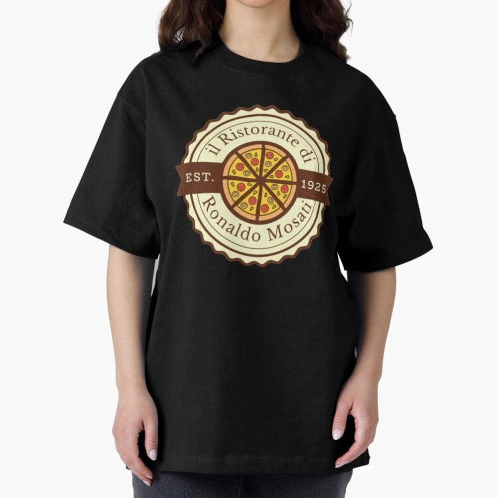 il Ristorante di Ronaldo Mosati Oversized T-Shirt Carry National Pride through FIFA World Cup 2026 USA Canada Mexico Spirit, Capturing Brazil, CR7, Championship Spirit, Famous Goals, Roaring Crowds and International Football Unity; Ideal for Fans