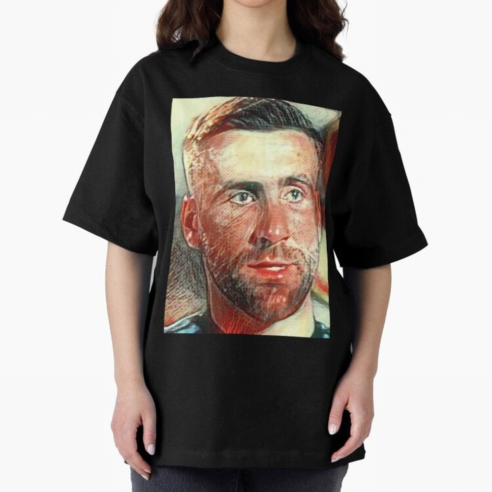 Luke Shaw Oversized T-Shirt Showcase FIFA World Cup 2026 Inspired by Messi and Cristiano Ronaldo, Netherlands Energy, Supporter Pride, Iconic Celebrations, Legendary Names and Global Match Day Energy; Created for Match Day Parties, Soccer Gifts,
