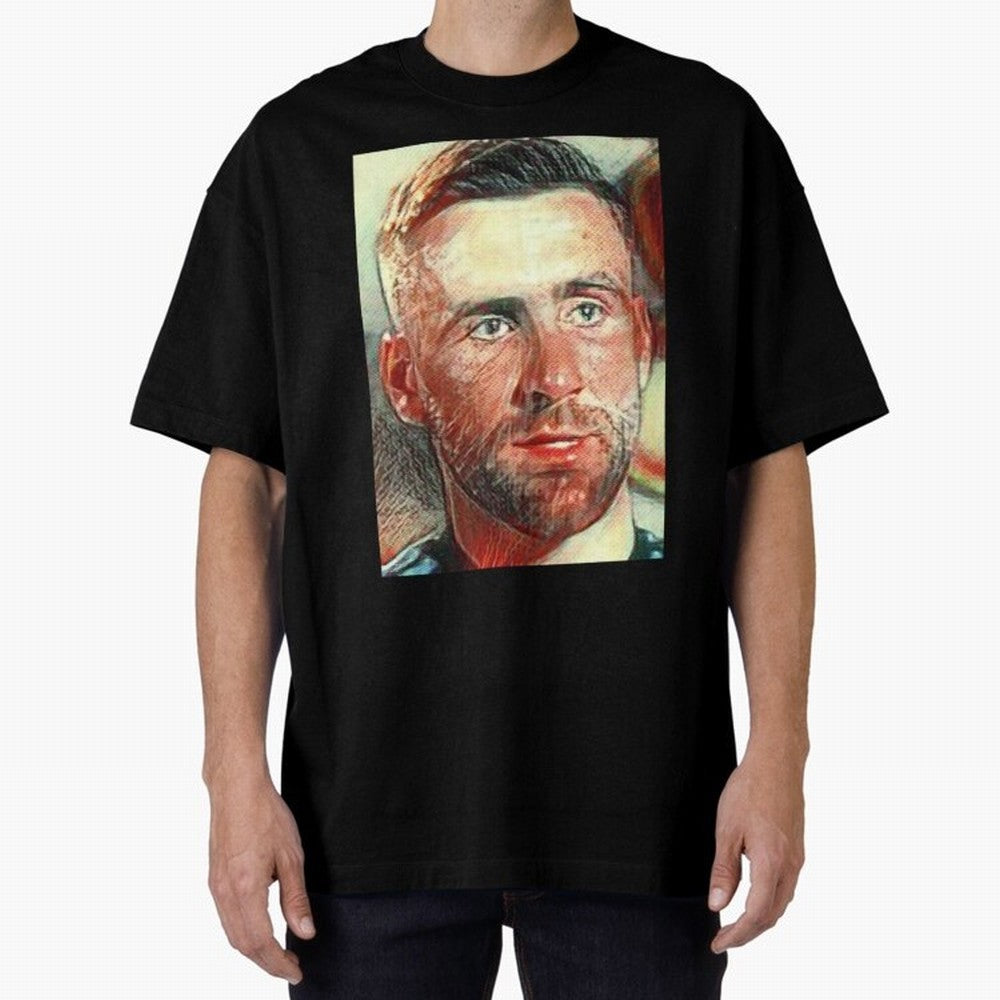Luke Shaw Oversized T-Shirt Showcase FIFA World Cup 2026 Inspired by Messi and Cristiano Ronaldo, Netherlands Energy, Supporter Pride, Iconic Celebrations, Legendary Names and Global Match Day Energy; Created for Match Day Parties, Soccer Gifts,