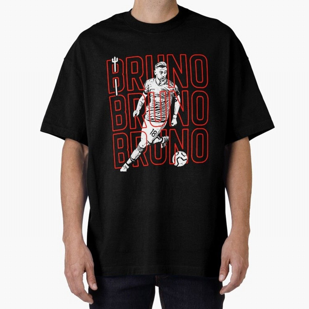 Bruno Fernandes - Manchester United Oversized T-Shirt Share FIFA World Cup 2026 Group Stage Built around Haaland, Portugal Energy, Football Festival Excitement, Trophy Ambitions, Country Rivalries and Star Player Buzz; Perfect for People Who Love