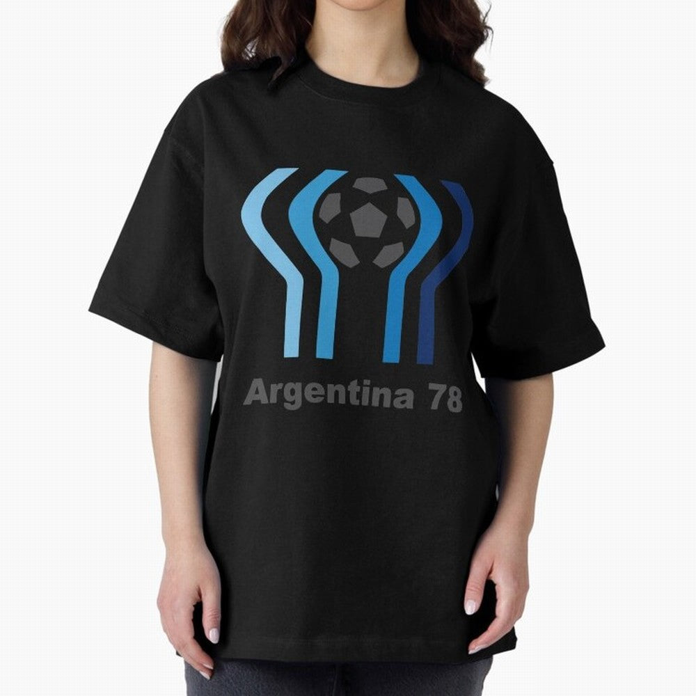 Retro Word Cup Logo1 Oversized T-Shirt Celebrate Supporters United by Match Day Hype around FIFA World Cup 2026, Neymar, Portugal, Vintage Soccer Flavor, Modern Football Stars, National Flags and Final Night Emotion; Perfect for People Who Love