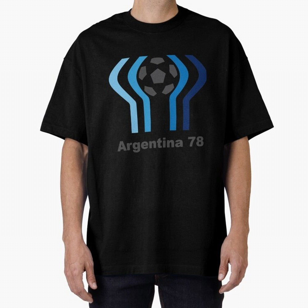 Retro Word Cup Logo1 Oversized T-Shirt Celebrate Supporters United by Match Day Hype around FIFA World Cup 2026, Neymar, Portugal, Vintage Soccer Flavor, Modern Football Stars, National Flags and Final Night Emotion; Perfect for People Who Love