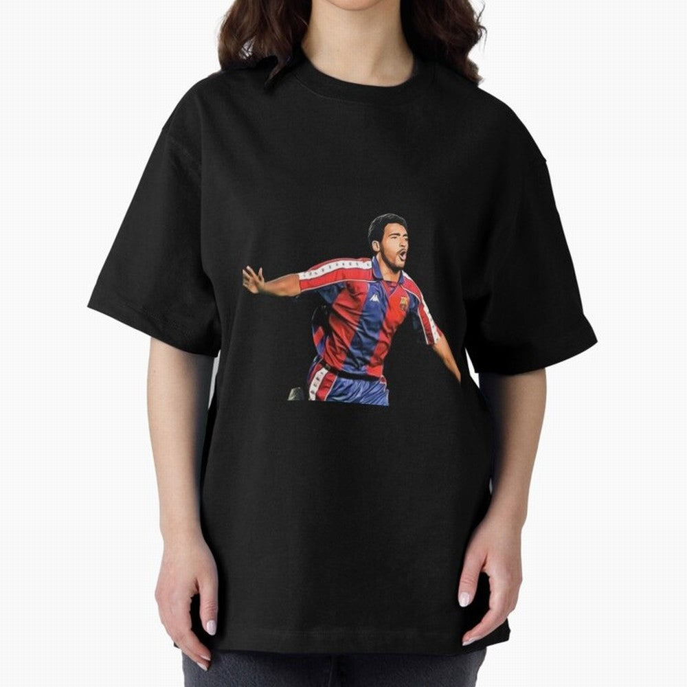 Legends of The Beautiful Game Cartoon Collection Legends Romario Cartoon Artwork162 Oversized T-Shirt Honor Champions and Dreams in Match Day Hype around FIFA World Cup 2026 USA Canada Mexico, Messi, CR7 and Mbappe, England, France and Netherlands,