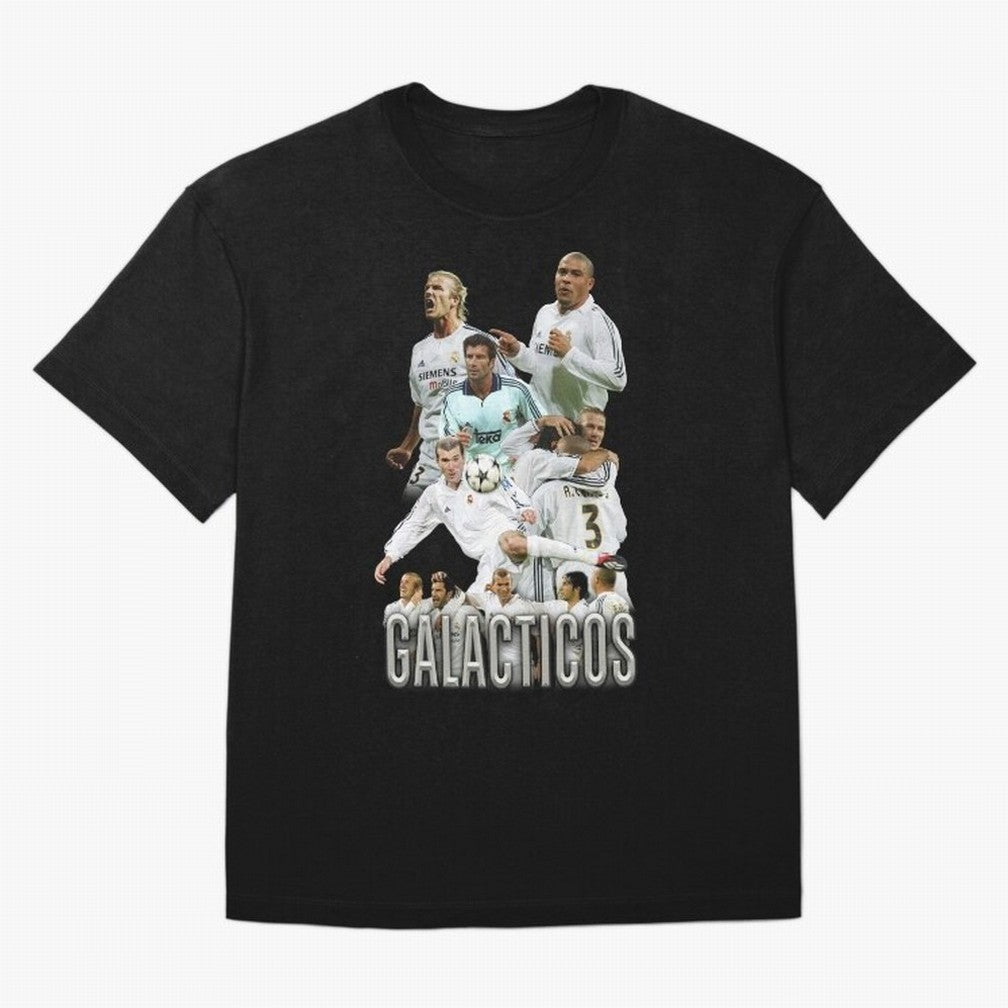 Galacticos Real Madrid Oversized T-Shirt Discover FIFA World Cup 2026 USA Canada Mexico Spirit, Centered on France and Portugal, Messi and Cristiano Ronaldo, Global Supporter Spirit, Legendary Goals, National Colors and Tournament Celebration;
