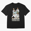 Galacticos Real Madrid Oversized T-Shirt Discover FIFA World Cup 2026 USA Canada Mexico Spirit, Centered on France and Portugal, Messi and Cristiano Ronaldo, Global Supporter Spirit, Legendary Goals, National Colors and Tournament Celebration;