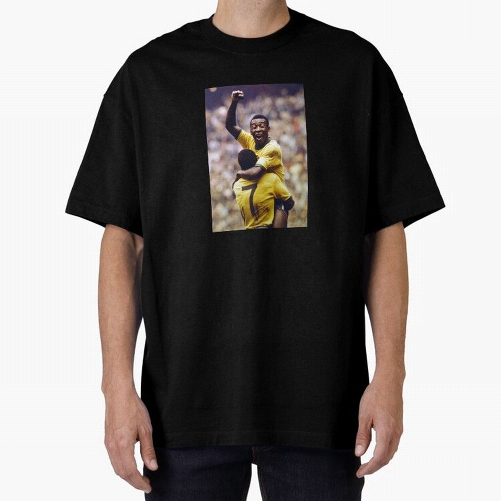 Pel¨¦'s Brilliance: Vintage 1970 World Cup Hero Print Oversized T-Shirt Bring Retro Soccer Energy to FIFA World Cup 2026 USA Canada Mexico Inspired by Messi and Cristiano Ronaldo, Brazil Energy, Football Passion, Legendary Performances, Festival