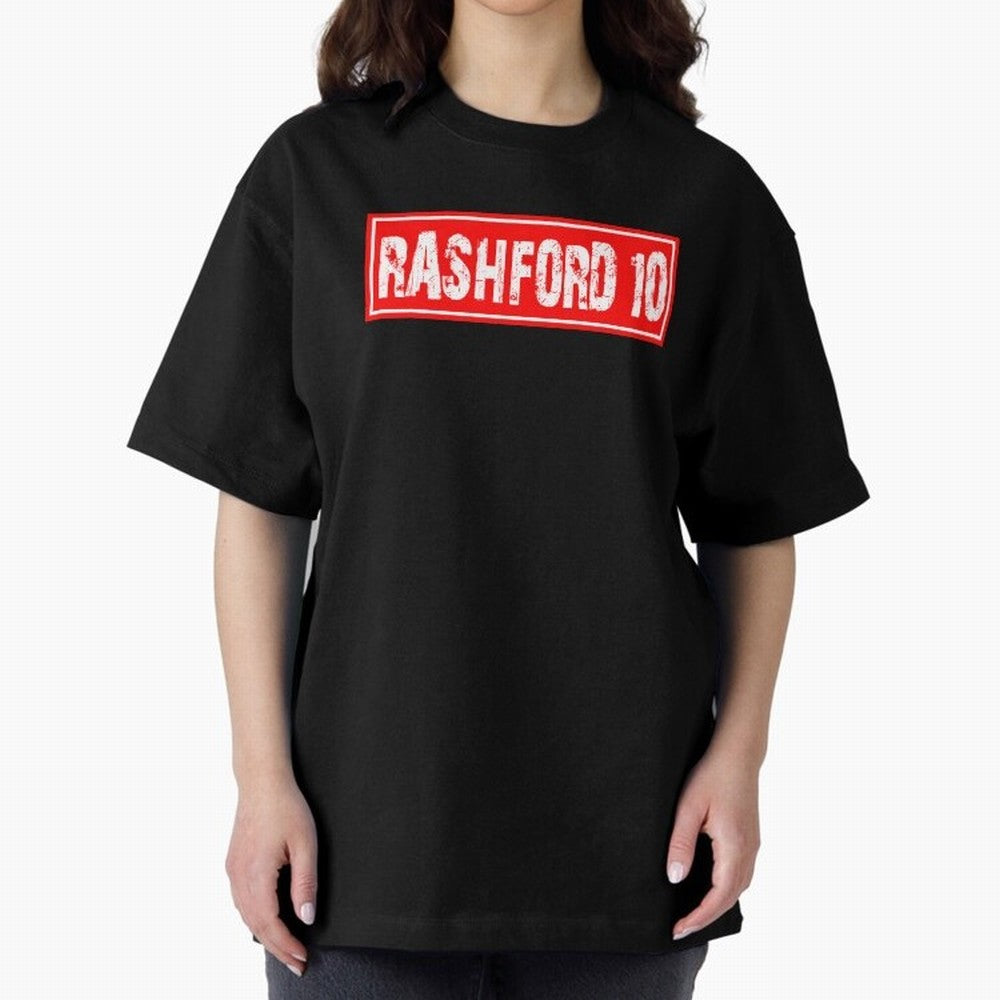 Marcus Rashford Oversized T-Shirt Turn Up for Match Day Hype around FIFA World Cup 2026, Haaland and Mbappe, Spain, Tournament Hype, Historic Matchups, Family Viewing Parties and Global Sports Pride; Created for Match Day Parties, Soccer Gifts, Fan