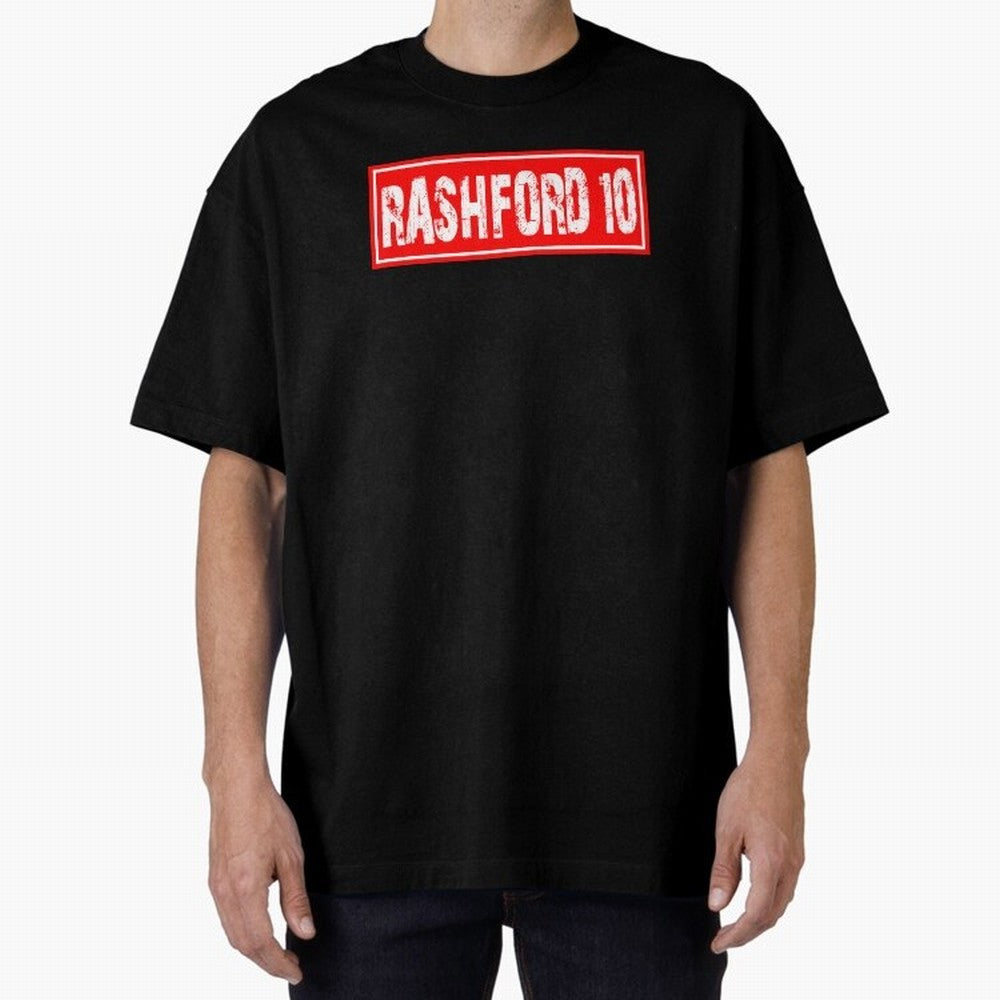 Marcus Rashford Oversized T-Shirt Turn Up for Match Day Hype around FIFA World Cup 2026, Haaland and Mbappe, Spain, Tournament Hype, Historic Matchups, Family Viewing Parties and Global Sports Pride; Created for Match Day Parties, Soccer Gifts, Fan