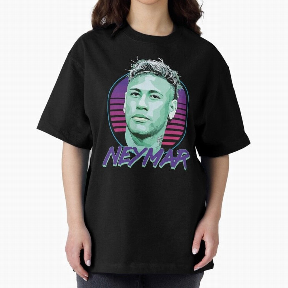 Neymar JR Oversized T-Shirt Show Your Love for FIFA World Cup 2026 Group Stage for Fans of CR7 and Argentina, France and Brazil, Bringing Classic Soccer Heritage, Championship Pressure, Fan Loyalty and International Pride; Ideal for Fans Who Follow