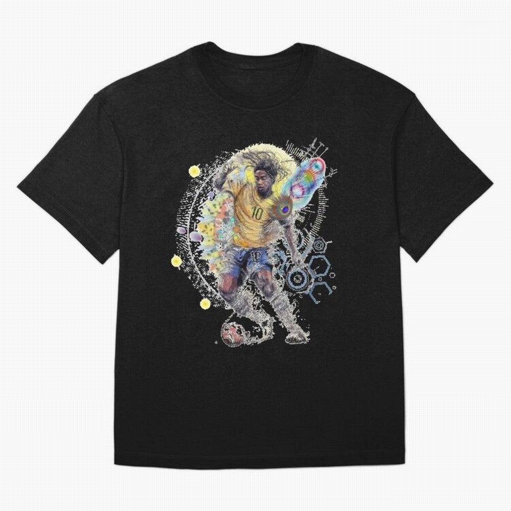 Ronaldin Football Player Oversized T-Shirt Show Your Stadium Side during Global Football Passion for FIFA World Cup 2026 USA Canada Mexico, Centered on Mbappe, England, Champion Mindset, Group Stage Buzz, Knockout Tension and Passionate Fan
