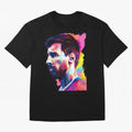 GOAT Messi - illustration Oversized T-Shirt Celebrate the Biggest Stage of the FIFA World Cup 2026 Journey through Messi, Neymar and Mbappe Highlights, France Pride, Game Day Rituals, Football Legends, Country Pride and the Road to the Final; Great