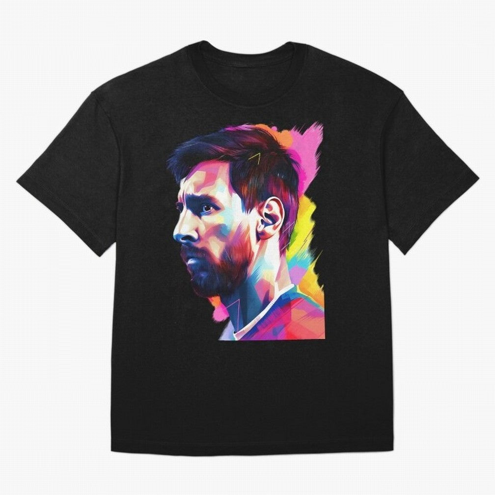 GOAT Messi - illustration Oversized T-Shirt Celebrate the Biggest Stage of the FIFA World Cup 2026 Journey through Messi, Neymar and Mbappe Highlights, France Pride, Game Day Rituals, Football Legends, Country Pride and the Road to the Final; Great