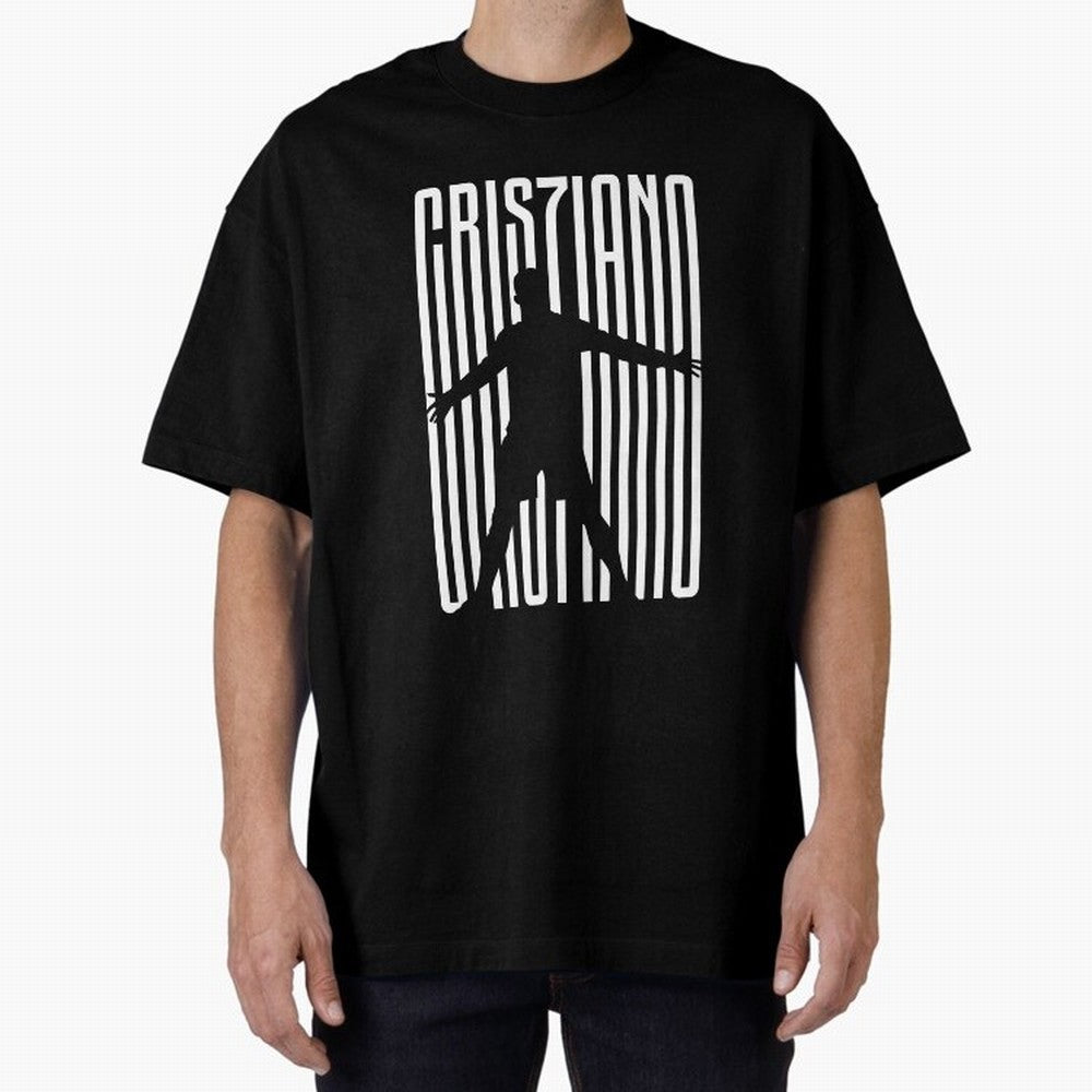 Christiano Ronaldo Icon black Jersey 2023 Oversized T-Shirt Stand with the FIFA World Cup 2026 USA Canada Mexico Journey through Neymar Highlights, Portugal Pride, Stadium Memories, Football Loyalty, International Chants and Championship Tradition;