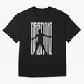 Christiano Ronaldo Icon black Jersey 2023 Oversized T-Shirt Stand with the FIFA World Cup 2026 USA Canada Mexico Journey through Neymar Highlights, Portugal Pride, Stadium Memories, Football Loyalty, International Chants and Championship Tradition;