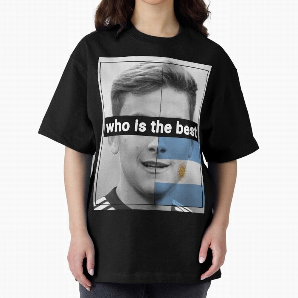 dybala Oversized T-Shirt Bring Champion Energy into Global Football Passion for FIFA World Cup 2026 Group Stage, Made for CR7 and Messi, France, Global Supporter Spirit, Legendary Goals, National Colors and Tournament Celebration; Ideal for Fans