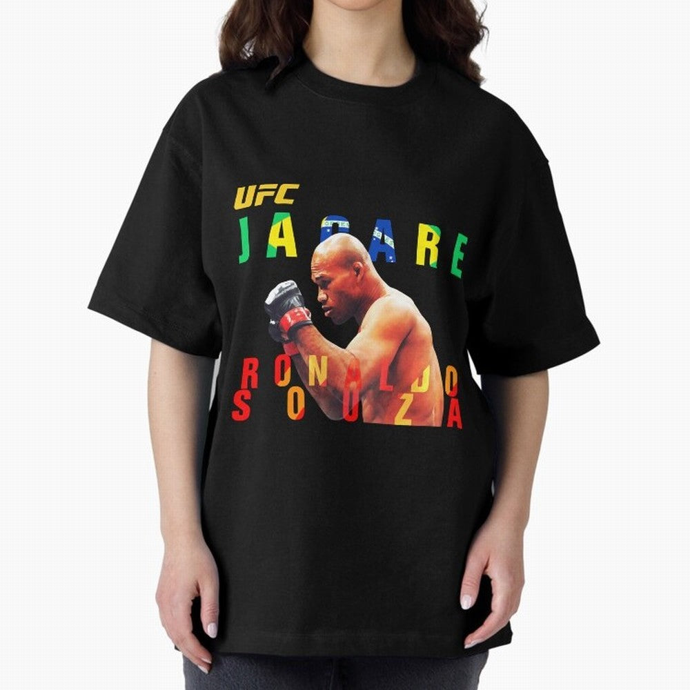 Ronaldo Jacare Souza MMA UFC 256 Oversized T-Shirt Back Your Heroes with FIFA World Cup 2026 for Fans of Cristiano Ronaldo, Haaland and CR7 and France, Bringing Stadium Memories, Football Loyalty, International Chants and Championship Tradition;