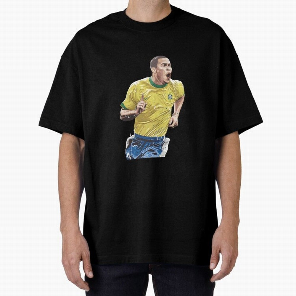 R9, El Grande Ronaldo Nazario Oversized T-Shirt Represent Match Day Hype around FIFA World Cup 2026 Group Stage, Messi, Neymar and Mbappe, Argentina, France and Brazil, Tournament Hype, Historic Matchups, Family Viewing Parties and Global Sports