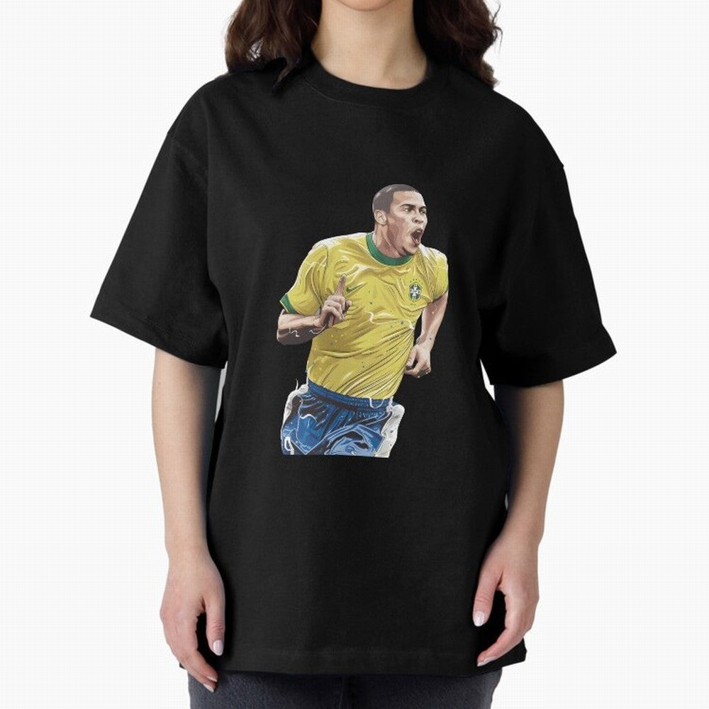 R9, El Grande Ronaldo Nazario Oversized T-Shirt Represent Match Day Hype around FIFA World Cup 2026 Group Stage, Messi, Neymar and Mbappe, Argentina, France and Brazil, Tournament Hype, Historic Matchups, Family Viewing Parties and Global Sports
