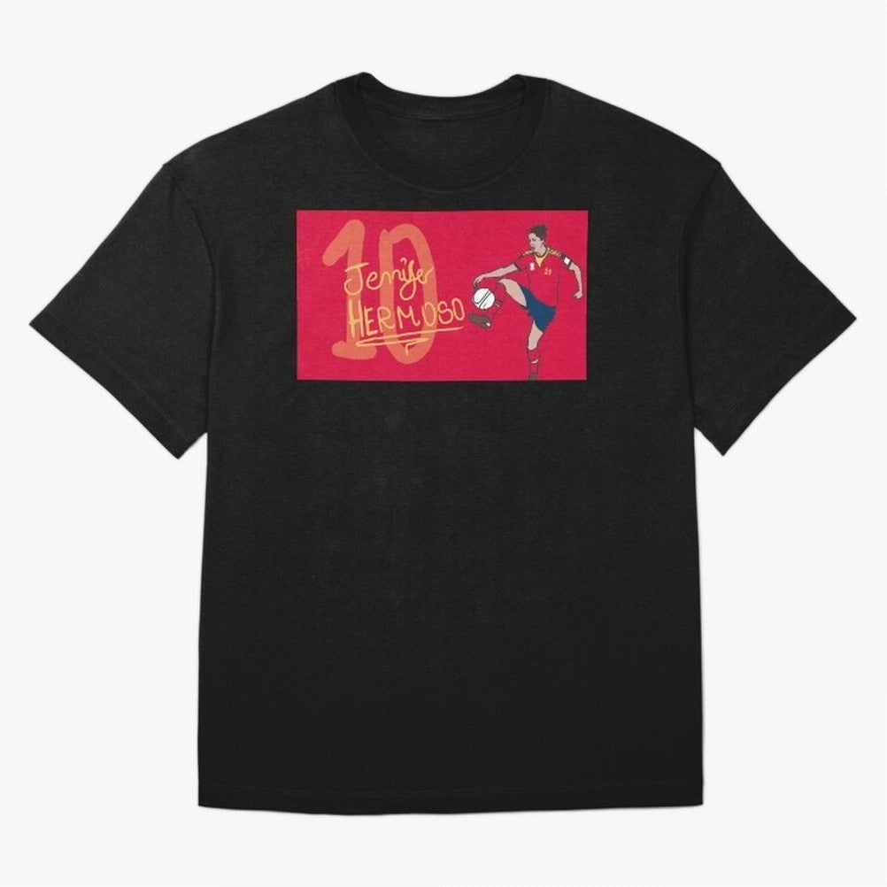 Jennifer Hermoso Oversized T-Shirt Experience FIFA World Cup 2026 for Fans of Messi and Spain, Bringing Football History, Final Match Energy, Crowd Noise and Once in a Lifetime Moments; Perfect for Fans, Collectors, Family Gatherings, Watch Parties