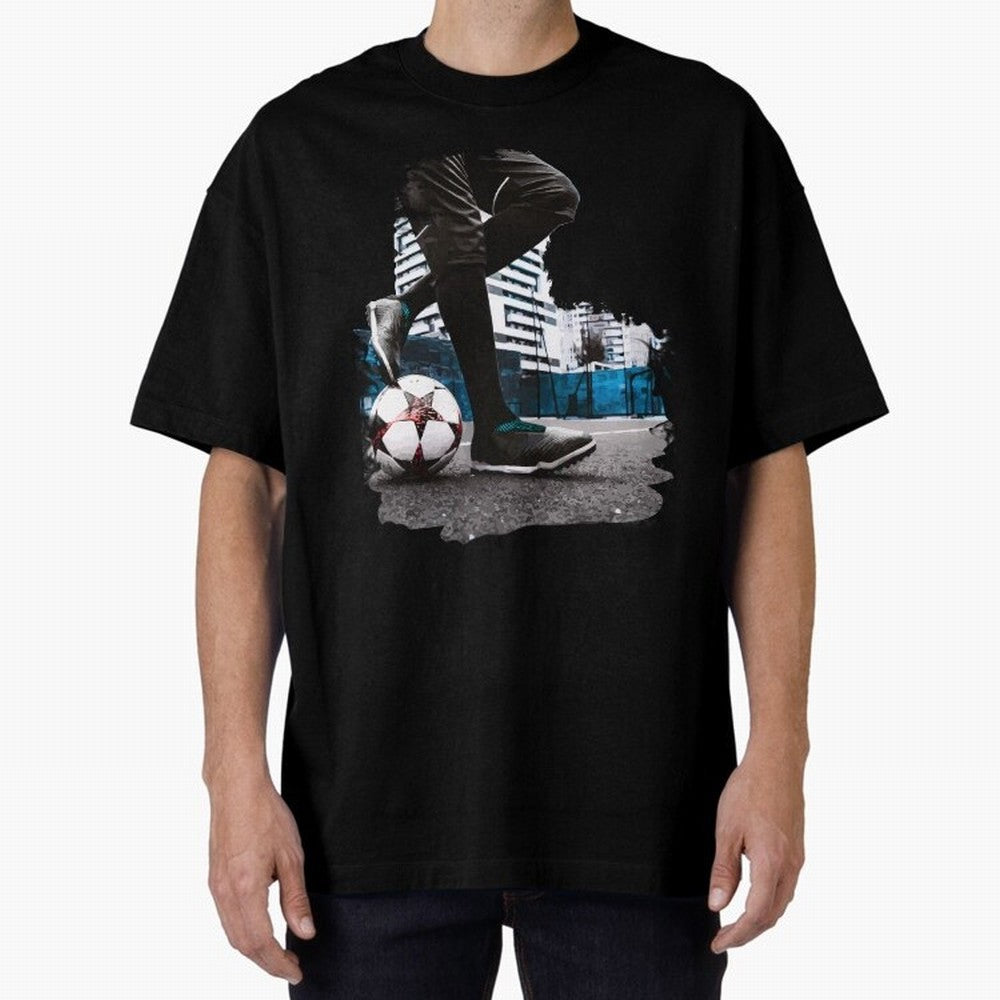 Street Soccer in my Hood Oversized T-Shirt Represent FIFA World Cup 2026 Group Stage for Fans of Neymar and Brazil, Bringing Goal Celebration Energy, Supporter Heritage, Football Icons and Worldwide Tournament Joy; Made for Die Hard Supporters,
