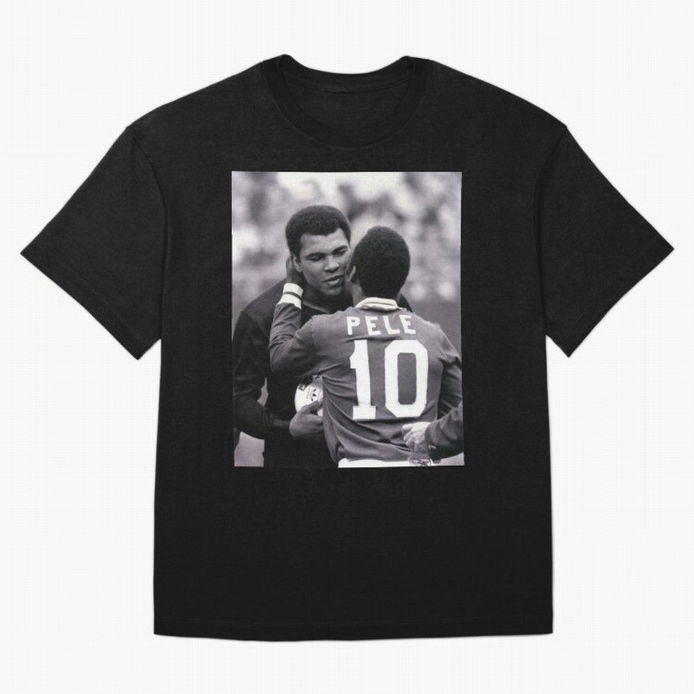 The Boxing Legend Meet The Football Legend Poster Oversized T-Shirt Join FIFA World Cup 2026 Group Stage Spirit, Driven by Brazil, Mbappe and Neymar, Tournament Hype, Historic Matchups, Family Viewing Parties and Global Sports Pride; Perfect for