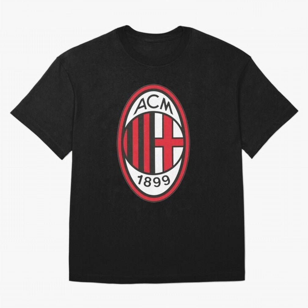 milan black n red Oversized T-Shirt Represent Football Lovers during FIFA World Cup 2026 Group Stage for Fans of Messi, CR7 and Mbappe and Portugal, Bringing Vintage Soccer Flavor, Modern Football Stars, National Flags and Final Night Emotion;