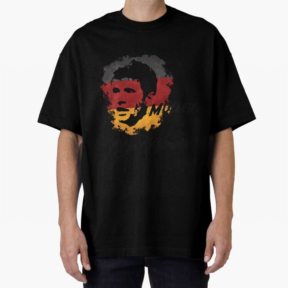 Germany Thomas Muller World Cup 2014 Oversized T-Shirt Fuel FIFA World Cup 2026 USA Canada Mexico for Fans of Cristiano Ronaldo, Haaland and CR7 and England, France and Netherlands, Bringing Stadium Memories, Football Loyalty, International Chants