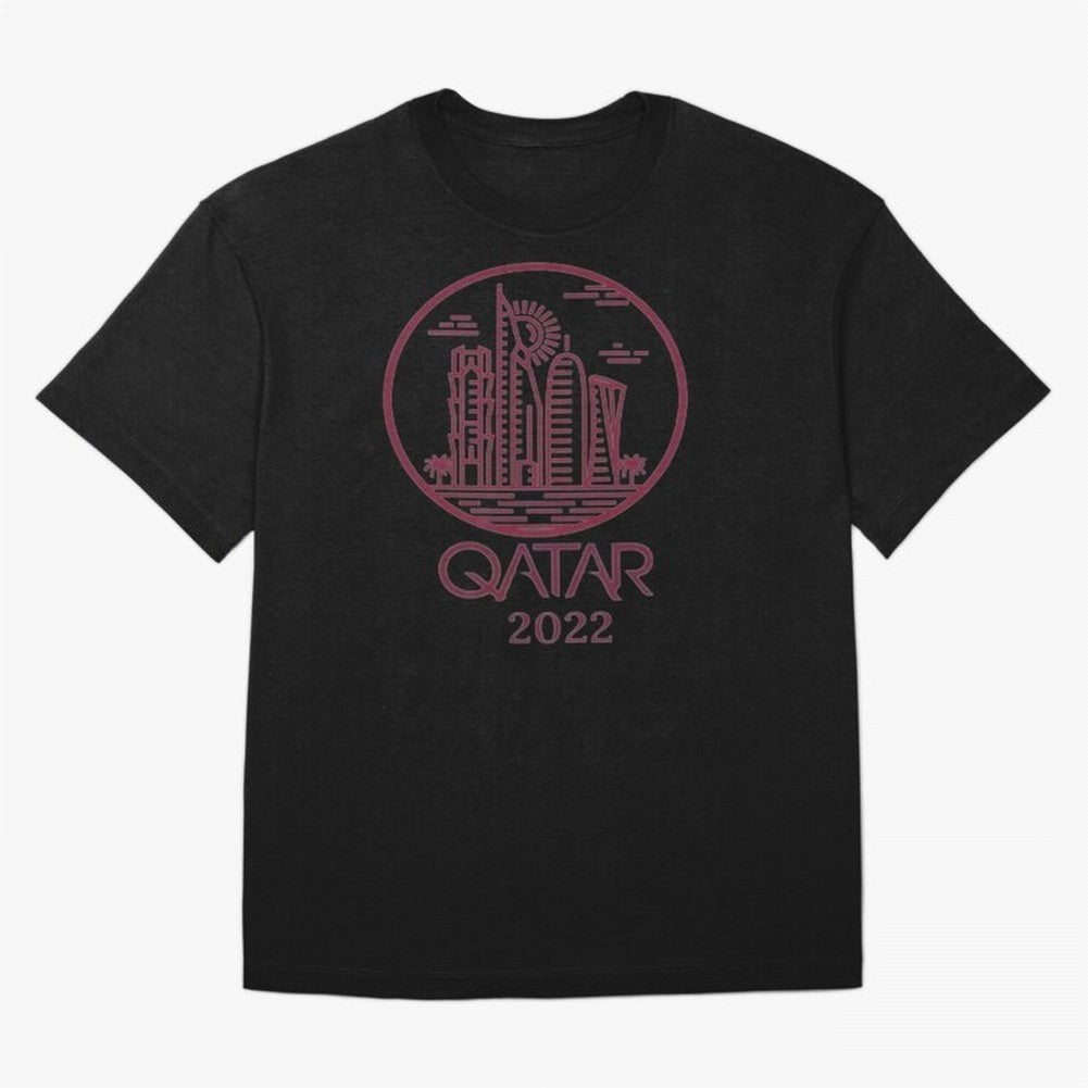 Qatar Welcome Oversized T-Shirt Represent the Passion of the FIFA World Cup 2026 Group Stage Journey through Messi, CR7 and Mbappe Highlights, England and Germany Pride, Goal Celebration Energy, Supporter Heritage, Football Icons and Worldwide
