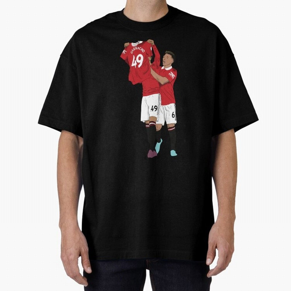 Alejandro Garnacho Goal Celebration Oversized T-Shirt Create the FIFA World Cup 2026 USA Canada Mexico Journey through Messi, CR7 and Mbappe Highlights, Portugal, Spain and Germany Pride, Football History, Final Match Energy, Crowd Noise and Once