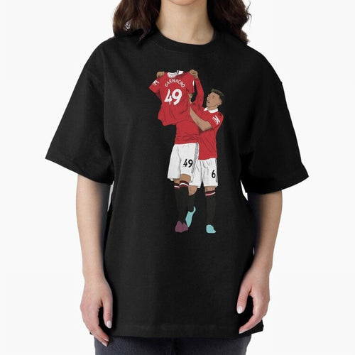 Alejandro Garnacho Goal Celebration Oversized T-Shirt Create the FIFA World Cup 2026 USA Canada Mexico Journey through Messi, CR7 and Mbappe Highlights, Portugal, Spain and Germany Pride, Football History, Final Match Energy, Crowd Noise and Once