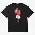 Alejandro Garnacho Goal Celebration Oversized T-Shirt Create the FIFA World Cup 2026 USA Canada Mexico Journey through Messi, CR7 and Mbappe Highlights, Portugal, Spain and Germany Pride, Football History, Final Match Energy, Crowd Noise and Once