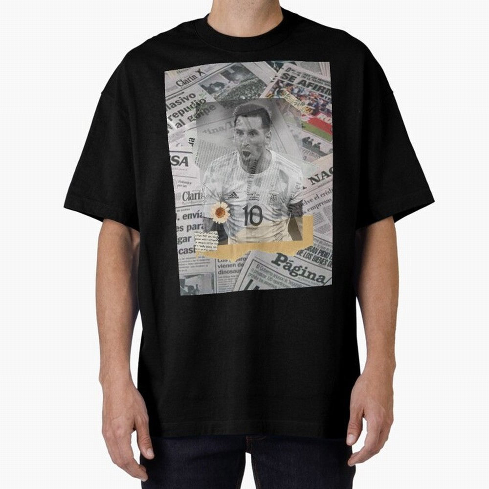Lionel Messi The Greatest Oversized T-Shirt Celebrate Unforgettable Nights in Match Day Hype around FIFA World Cup 2026 Group Stage, Haaland, Brazil, Portugal and Argentina, Supporter Pride, Iconic Celebrations, Legendary Names and Global Match Day