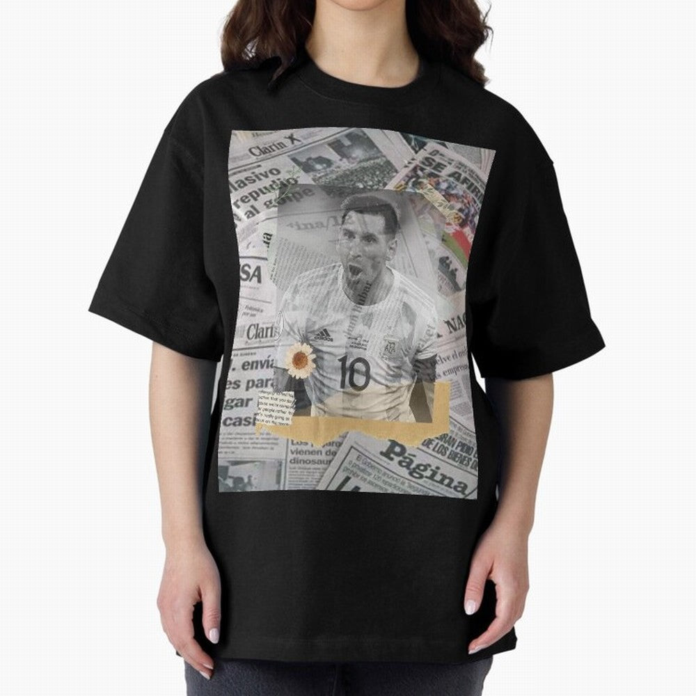 Lionel Messi The Greatest Oversized T-Shirt Celebrate Unforgettable Nights in Match Day Hype around FIFA World Cup 2026 Group Stage, Haaland, Brazil, Portugal and Argentina, Supporter Pride, Iconic Celebrations, Legendary Names and Global Match Day