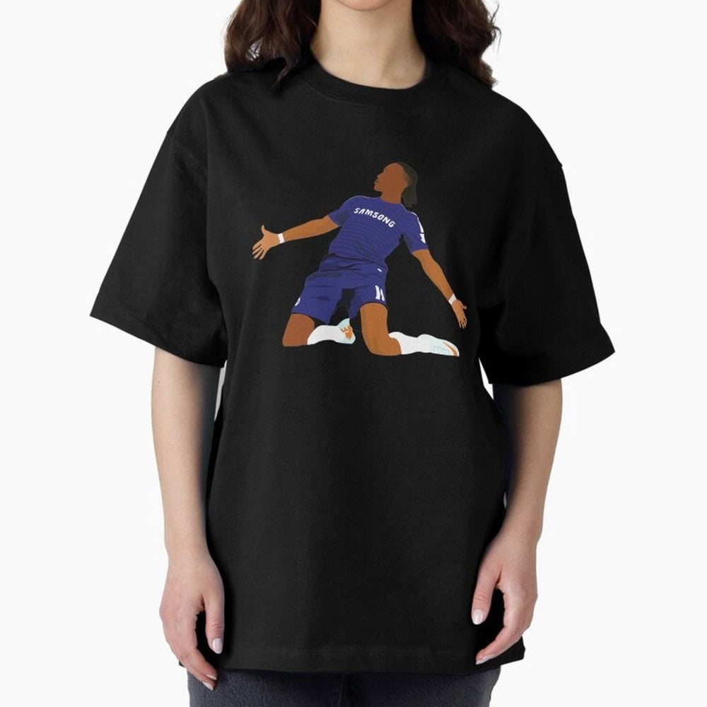 Drogba Classic T-Shirt Carry National Pride through Match Day Hype around FIFA World Cup 2026 USA Canada Mexico, Cristiano Ronaldo, Haaland and CR7, England, Retro Football Energy, Iconic Rivalries, Trophy Chase Drama and Stadium Atmosphere;