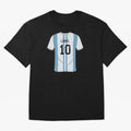 LeoMessi Jersey Illustration 2022 Oversized T-Shirt Fuel Match Day Hype around FIFA World Cup 2026 USA Canada Mexico, Cristiano Ronaldo, Portugal, Spain and Germany, Retro Football Energy, Iconic Rivalries, Trophy Chase Drama and Stadium