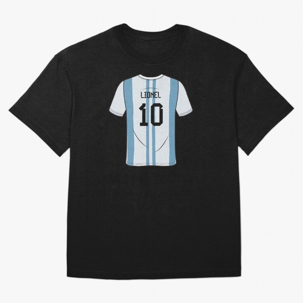 LeoMessi Jersey Illustration 2022 Oversized T-Shirt Fuel Match Day Hype around FIFA World Cup 2026 USA Canada Mexico, Cristiano Ronaldo, Portugal, Spain and Germany, Retro Football Energy, Iconic Rivalries, Trophy Chase Drama and Stadium