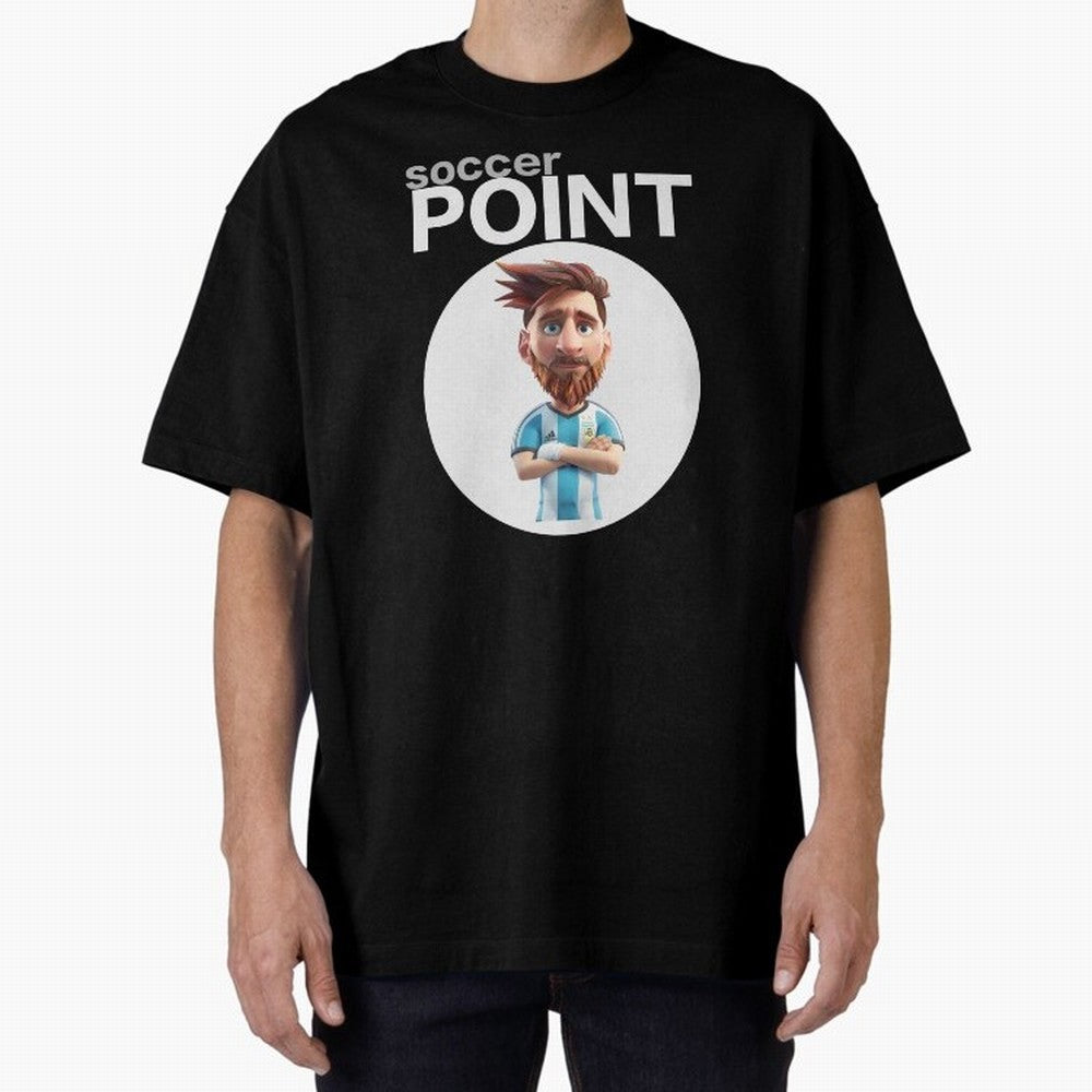 soccer POINT Oversized T-Shirt Back Your Heroes with FIFA World Cup 2026 Group Stage Featuring Neymar, Haaland and Cristiano Ronaldo, England Energy, Supporter Pride, Iconic Celebrations, Legendary Names and Global Match Day Energy; Ideal for