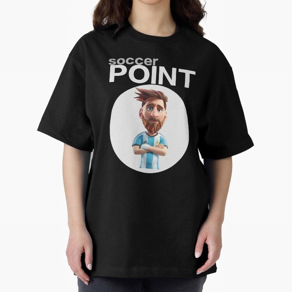 soccer POINT Oversized T-Shirt Back Your Heroes with FIFA World Cup 2026 Group Stage Featuring Neymar, Haaland and Cristiano Ronaldo, England Energy, Supporter Pride, Iconic Celebrations, Legendary Names and Global Match Day Energy; Ideal for