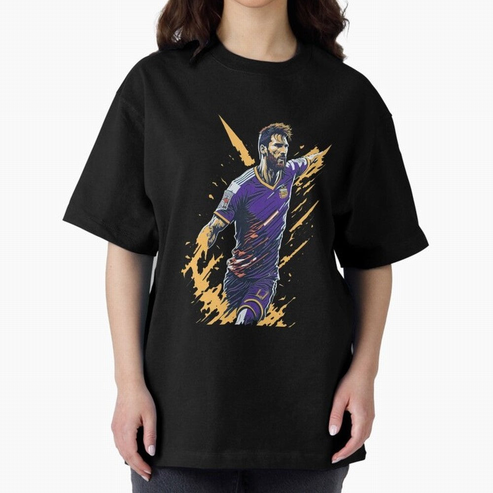Lionel Messi splash art Active T-Shirt Honor the Beautiful Game during Global Football Passion for FIFA World Cup 2026 USA Canada Mexico, Centered on Haaland and Mbappe, Argentina and Brazil, Football Festival Excitement, Trophy Ambitions, Country