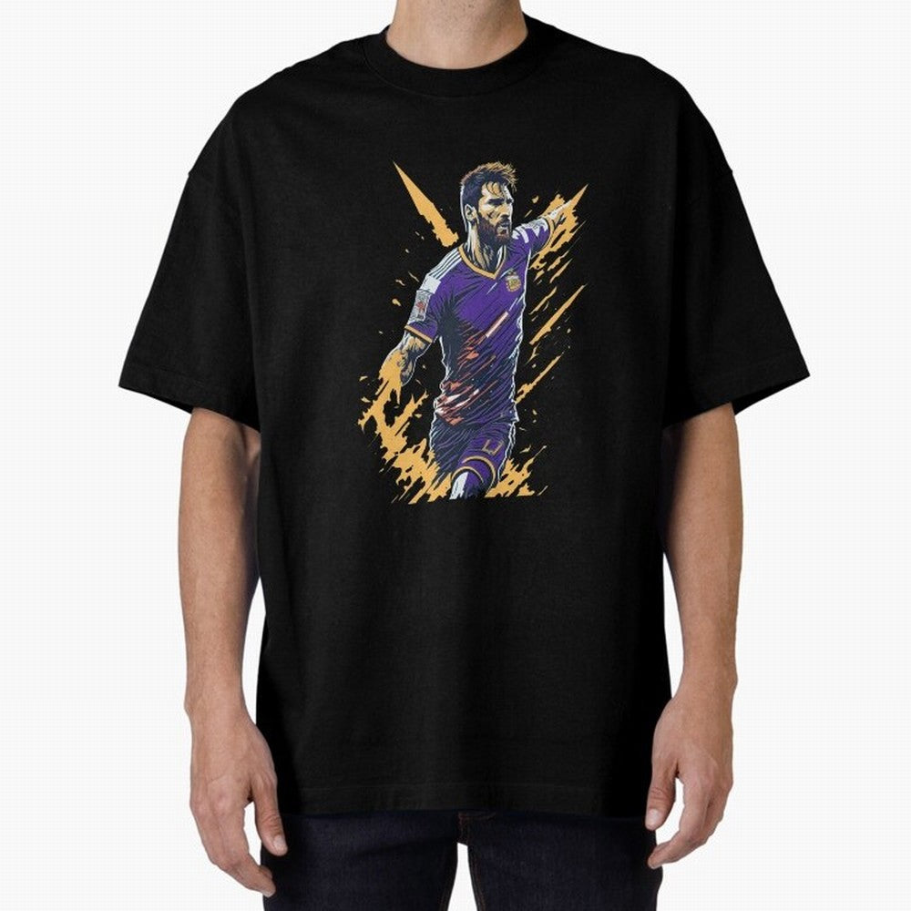 Lionel Messi splash art Active T-Shirt Honor the Beautiful Game during Global Football Passion for FIFA World Cup 2026 USA Canada Mexico, Centered on Haaland and Mbappe, Argentina and Brazil, Football Festival Excitement, Trophy Ambitions, Country