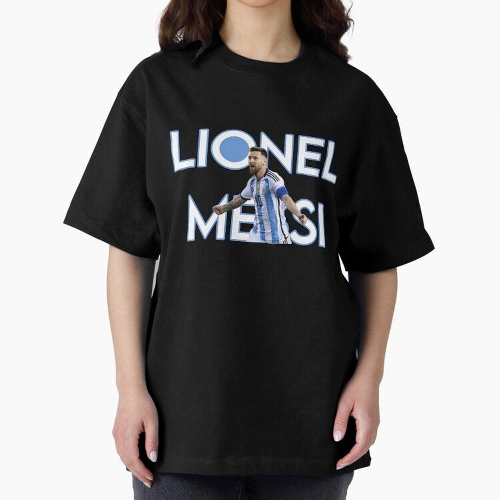 Lionel Messi Oversized T-Shirt Step into Match Day Hype around FIFA World Cup 2026, CR7, Germany, Global Supporter Spirit, Legendary Goals, National Colors and Tournament Celebration; Perfect for People Who Love Argentina, Brazil, France, England,