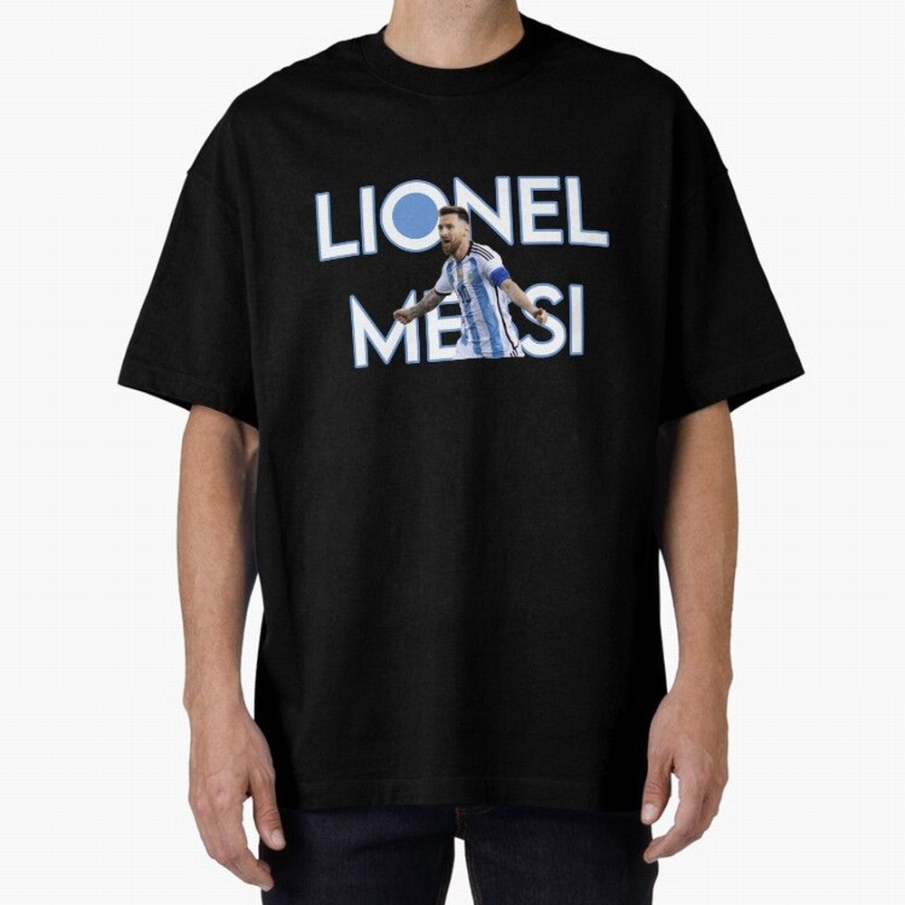 Lionel Messi Oversized T-Shirt Step into Match Day Hype around FIFA World Cup 2026, CR7, Germany, Global Supporter Spirit, Legendary Goals, National Colors and Tournament Celebration; Perfect for People Who Love Argentina, Brazil, France, England,
