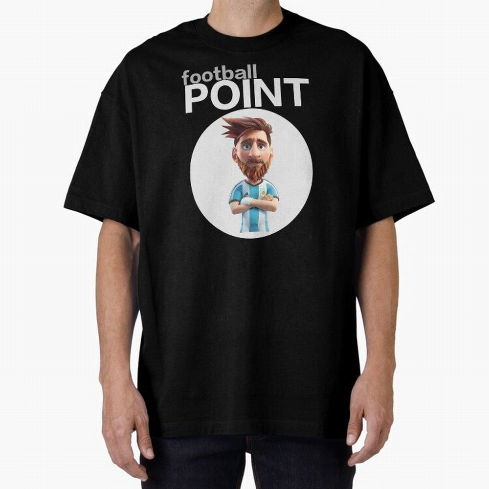 football POINT Oversized T-Shirt Mark FIFA World Cup 2026 Group Stage Driven by Neymar, Haaland and Cristiano Ronaldo, Portugal Energy, Champion Mindset, Group Stage Buzz, Knockout Tension and Passionate Fan Culture; Created for Match Day Parties,