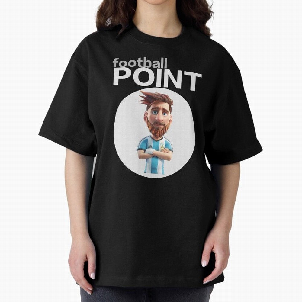 football POINT Oversized T-Shirt Mark FIFA World Cup 2026 Group Stage Driven by Neymar, Haaland and Cristiano Ronaldo, Portugal Energy, Champion Mindset, Group Stage Buzz, Knockout Tension and Passionate Fan Culture; Created for Match Day Parties,