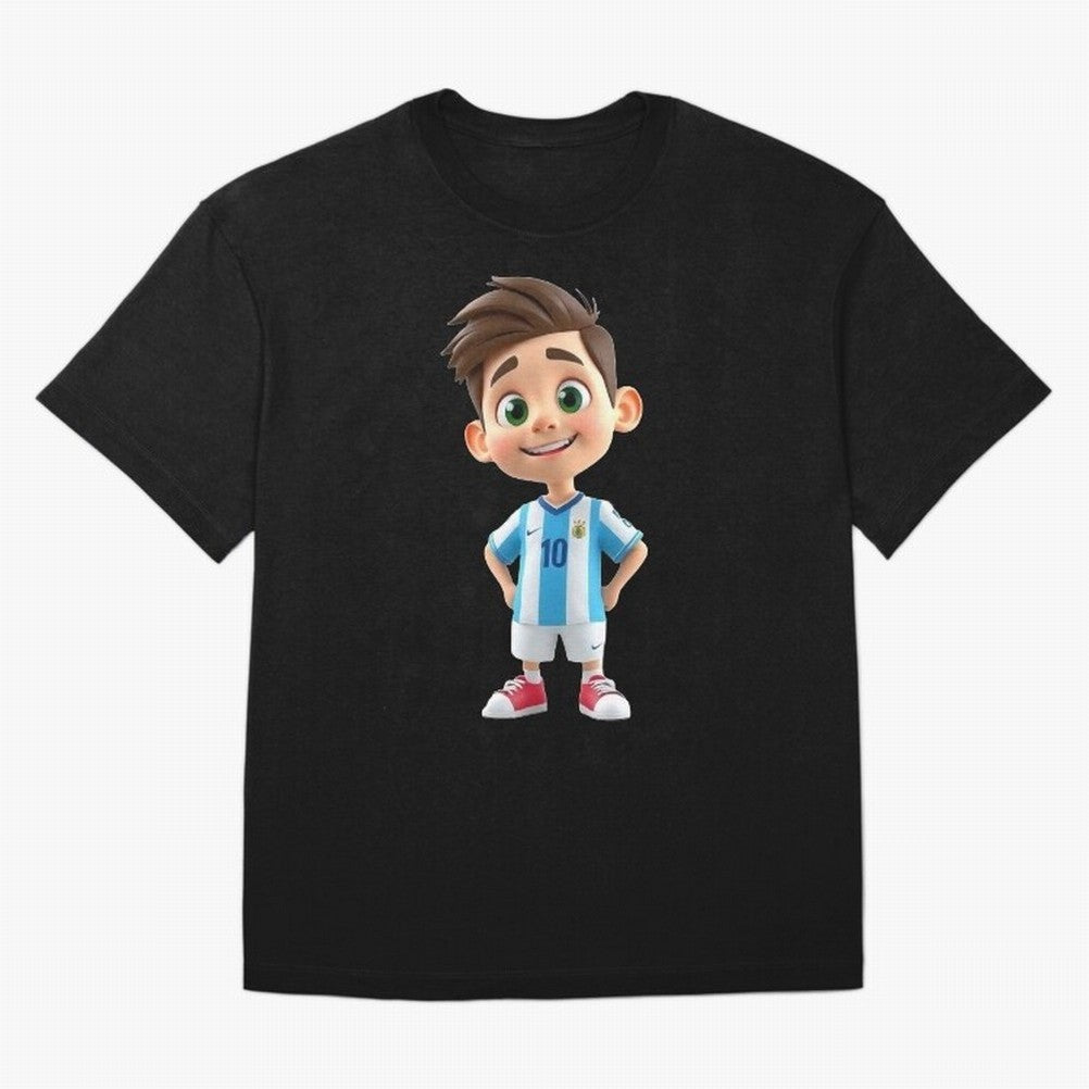 Lionel Messi Cartoon Classic T-Shirt Support Your Favorite Stars during FIFA World Cup 2026 Spirit, Featuring Portugal, Messi, CR7 and Mbappe, Classic Soccer Heritage, Championship Pressure, Fan Loyalty and International Pride; Perfect for People