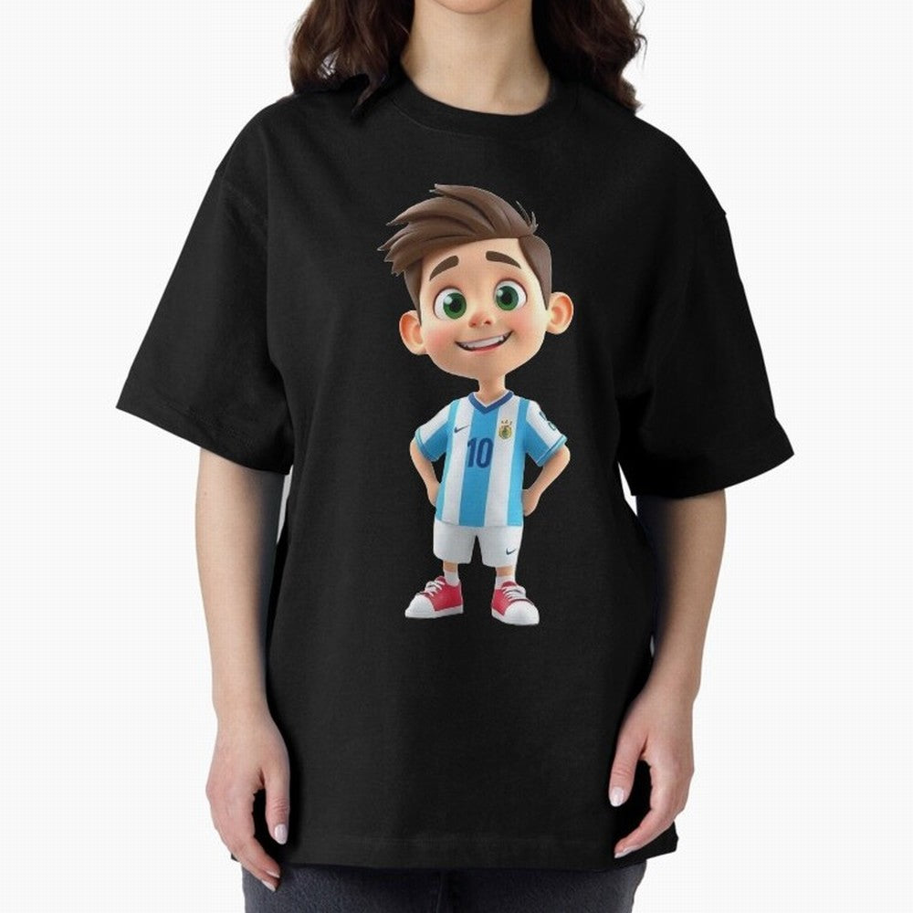 Lionel Messi Cartoon Classic T-Shirt Support Your Favorite Stars during FIFA World Cup 2026 Spirit, Featuring Portugal, Messi, CR7 and Mbappe, Classic Soccer Heritage, Championship Pressure, Fan Loyalty and International Pride; Perfect for People