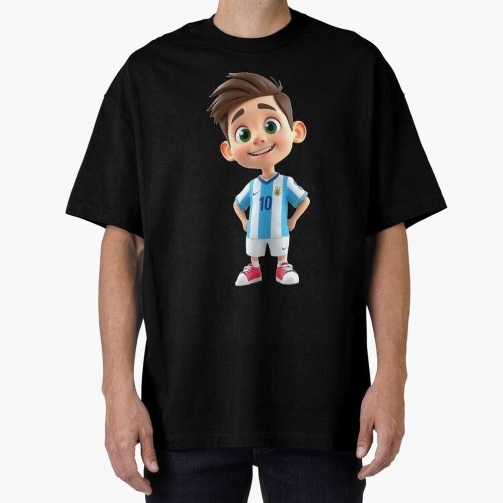 Lionel Messi Cartoon Classic T-Shirt Support Your Favorite Stars during FIFA World Cup 2026 Spirit, Featuring Portugal, Messi, CR7 and Mbappe, Classic Soccer Heritage, Championship Pressure, Fan Loyalty and International Pride; Perfect for People