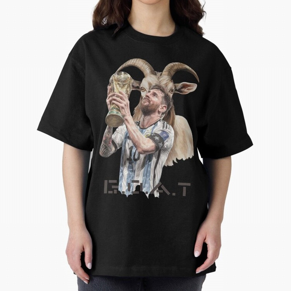 The G.O.A.T of Football, Lionel Messi Classic T-Shirt Show Up for the Glory of Global Football Passion for FIFA World Cup 2026 USA Canada Mexico, Featuring CR7, Spain, Worldwide Fan Energy, Dramatic Goals, Stadium Lights and Championship